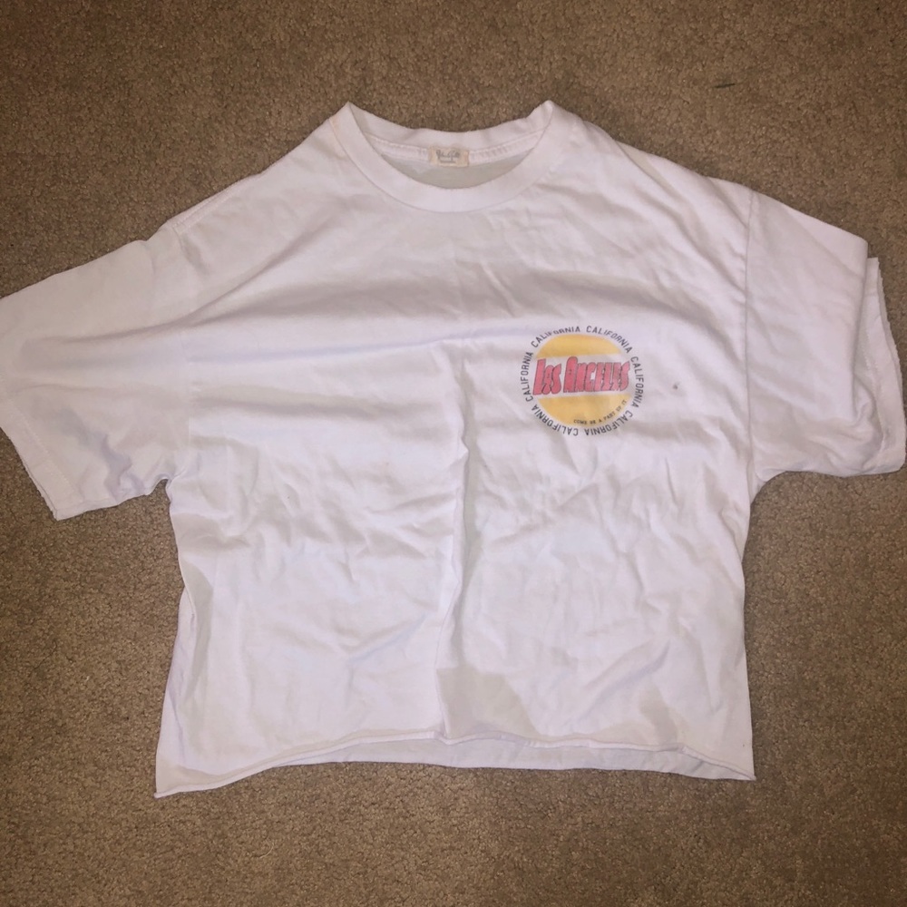 Brandy Melville Los Angeles T-shirt Crop Top